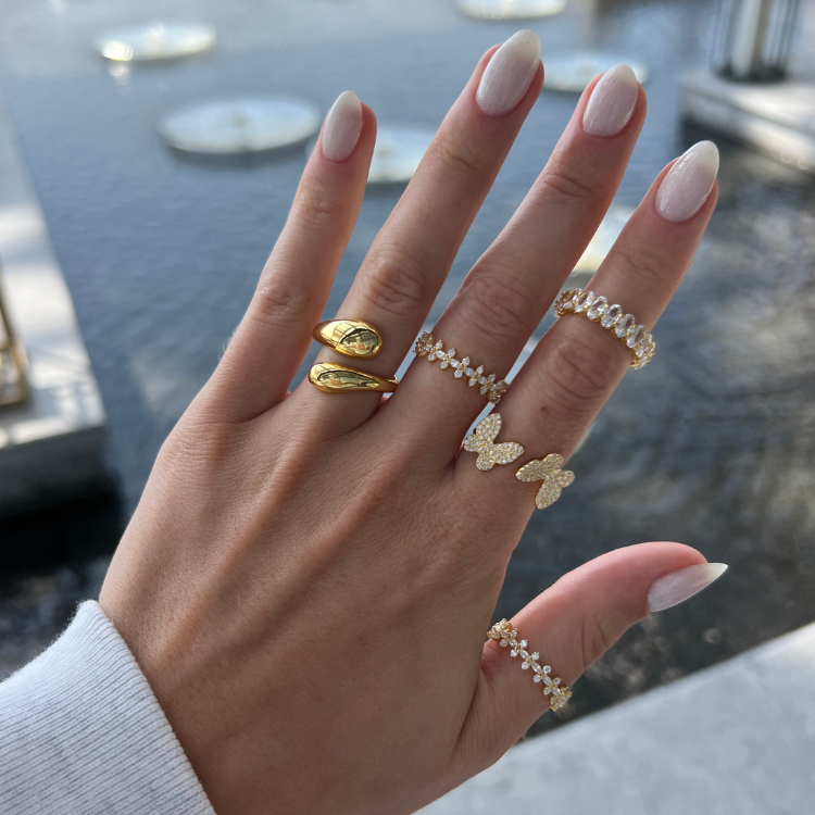 FLOWERS | SILVER RING