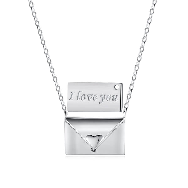 LOVE LETTER | SILVER NECKLACE