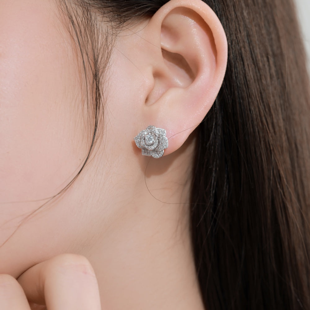 ROSE | SILVER EARRINGS