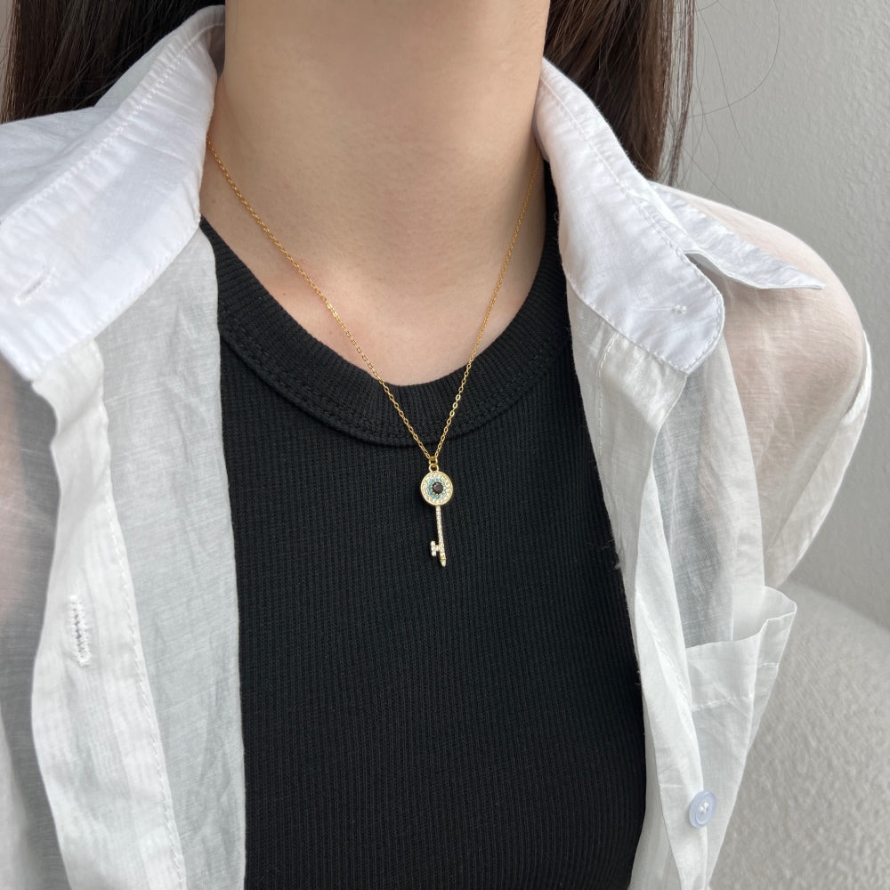 KEY TO MY HEART | SILVER NECKLACE