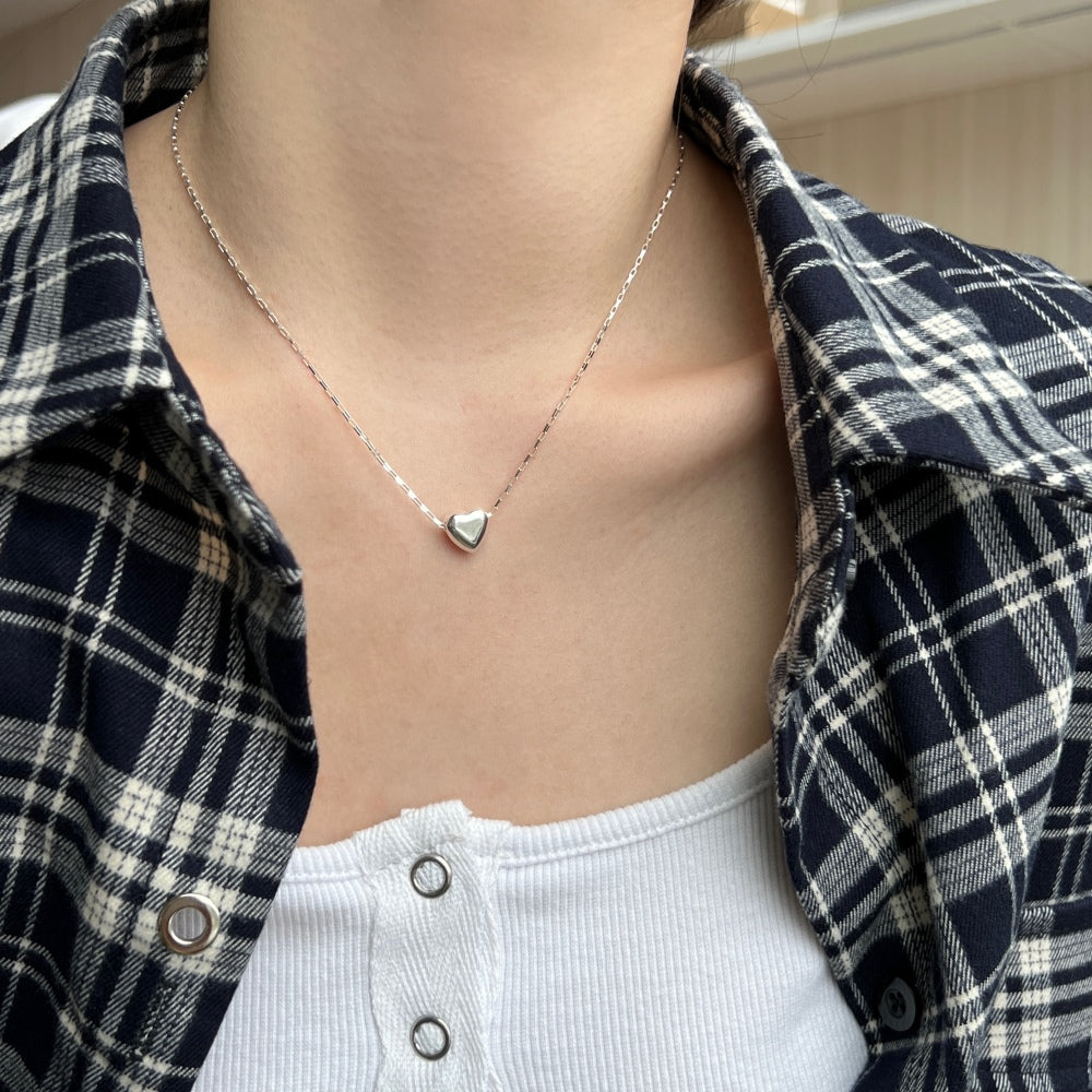 BABE HEART | SILVER NECKLACE