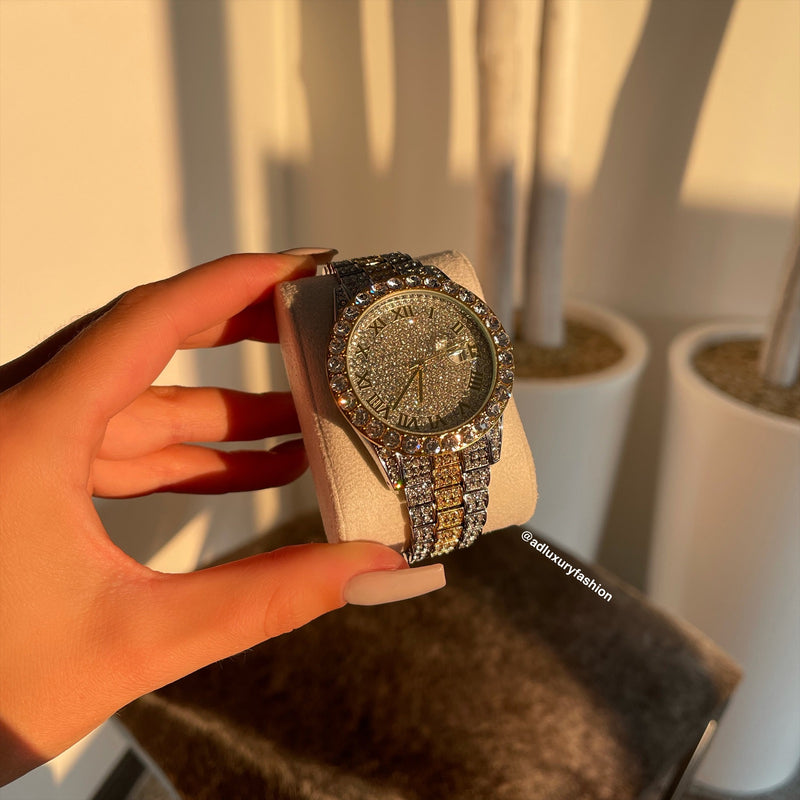 Silver and Gold Watch Women's | Gold Silver Watch Ladies | AD Luxury