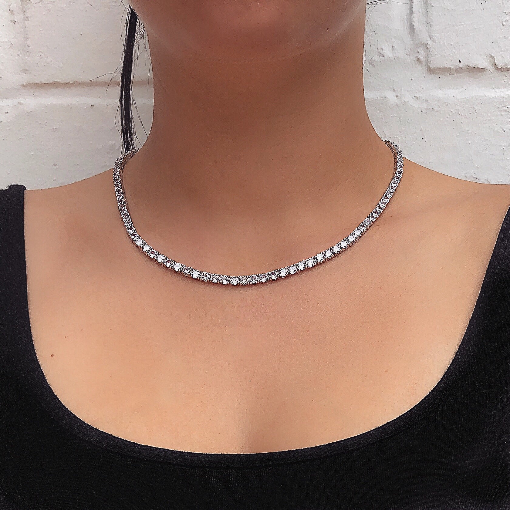 Silver Choker Chain | Sterling Silver Choker Chain | AD Luxury