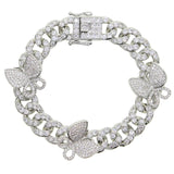 Butterfly Bracelet Silver | Silver Bracelet Butterfly | AD Luxury