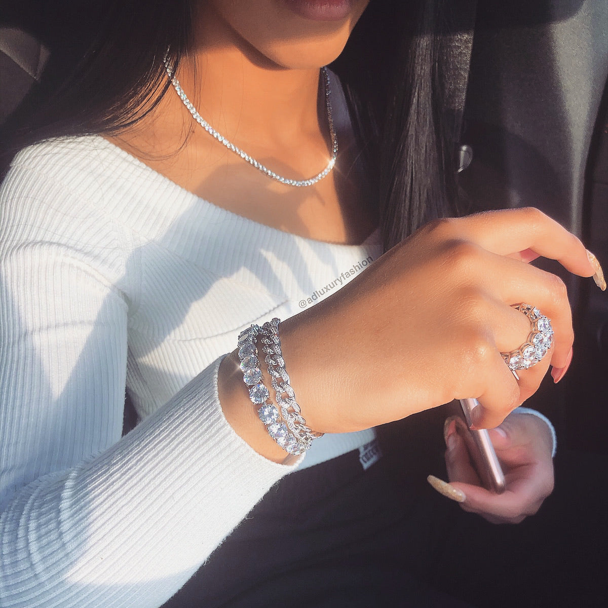 Silver Choker Chain | Sterling Silver Choker Chain | AD Luxury